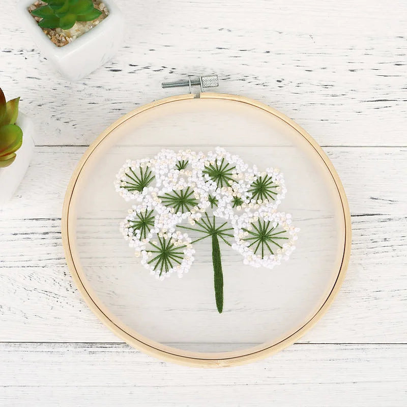 ✨Kit de Bordado Cute, con Flores Transparentes✨