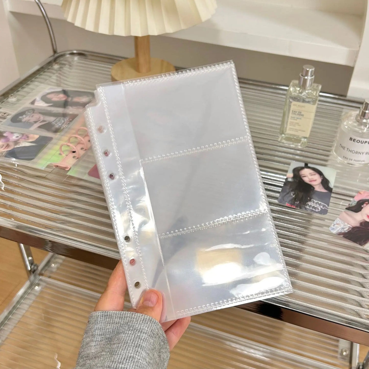 ✨Folio A6 con Brillo/Tornazolado – Organizador de Tarjetas, Fotos, Postales, Stickers✨