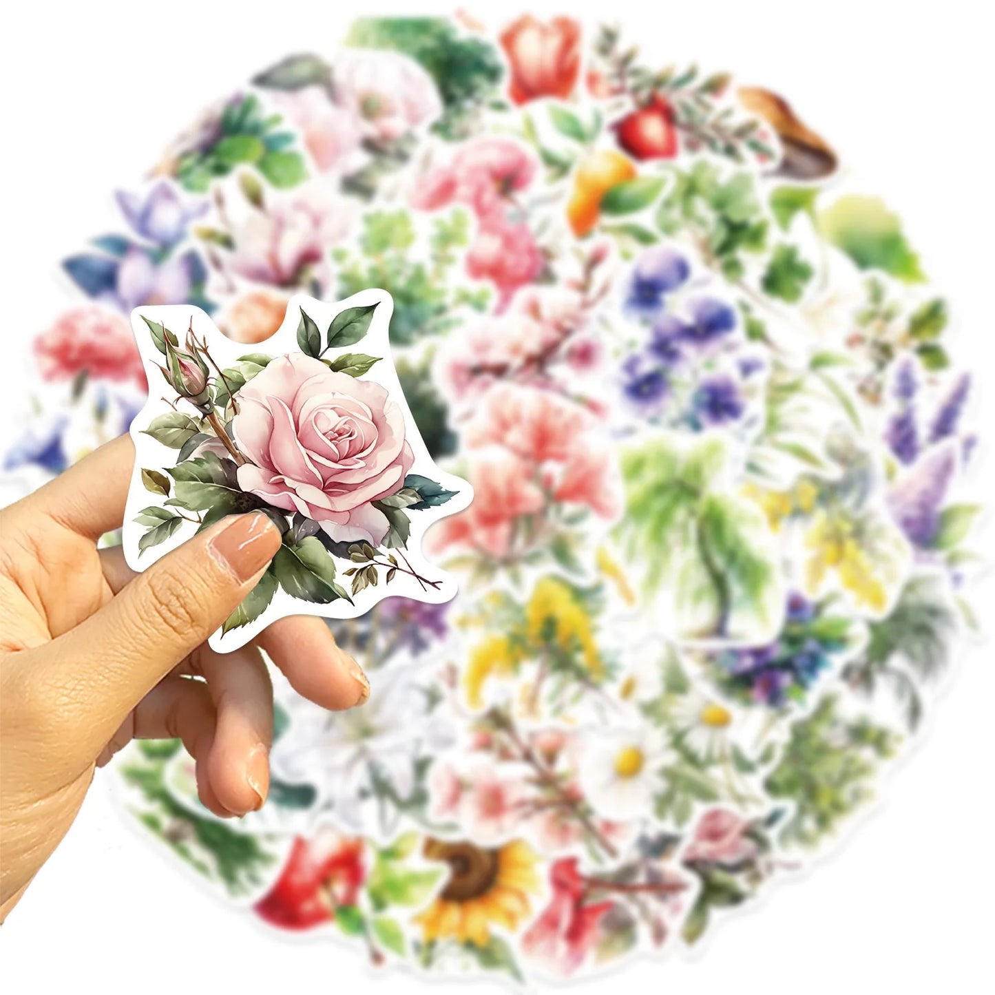 🎨 Stickers Aesthetic y Cute de Flores y Plantas ✨