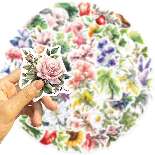 🎨 Stickers Aesthetic y Cute de Flores y Plantas ✨
