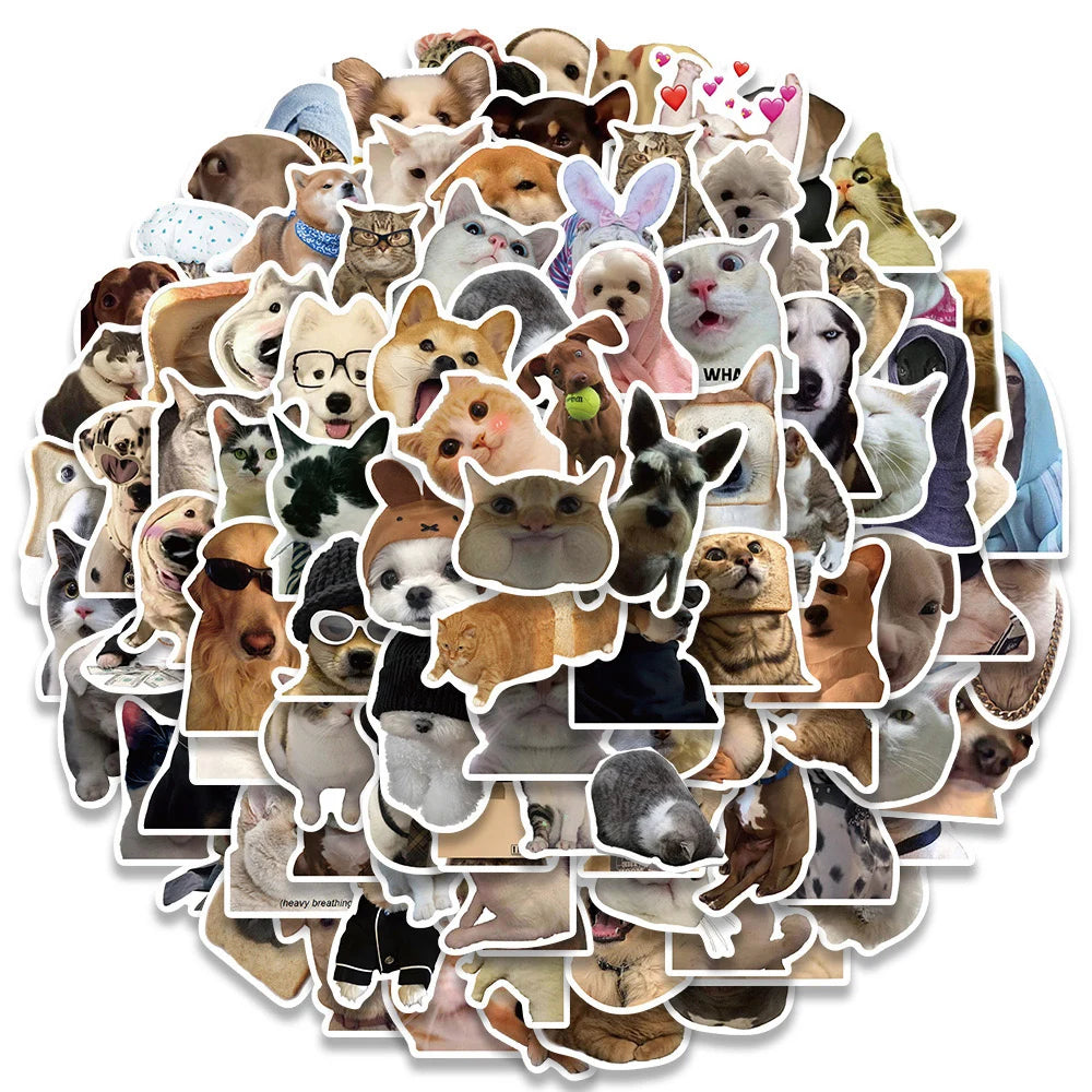 Pack de Stickers Gatos y Perros – Color, Diversión y Estilo en Cada Pegatina 🎨